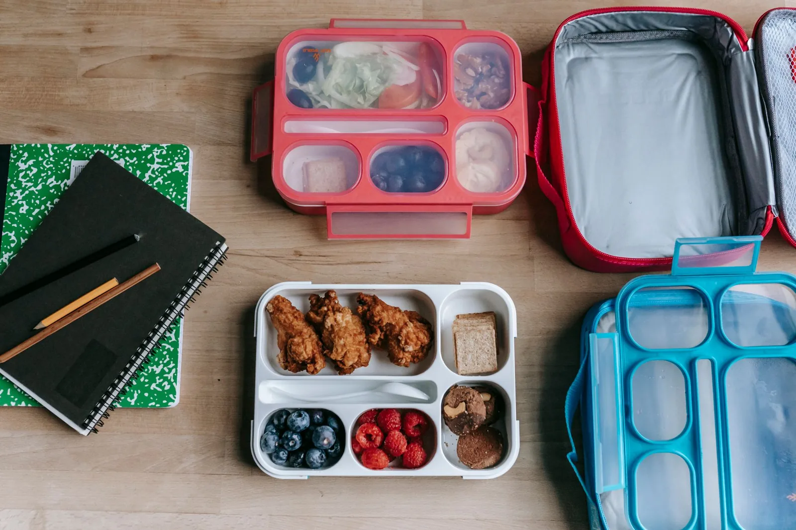 Chicken in the school lunchbox: getting it to the break still cold and safe